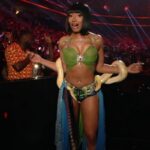 Megan Thee Stallion Panics Holding Live Snake During VMAs Britney Spears Tribute: ‘Stop the Music!’